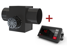 Котел твердотопливный ZEUS 80 с дымососом